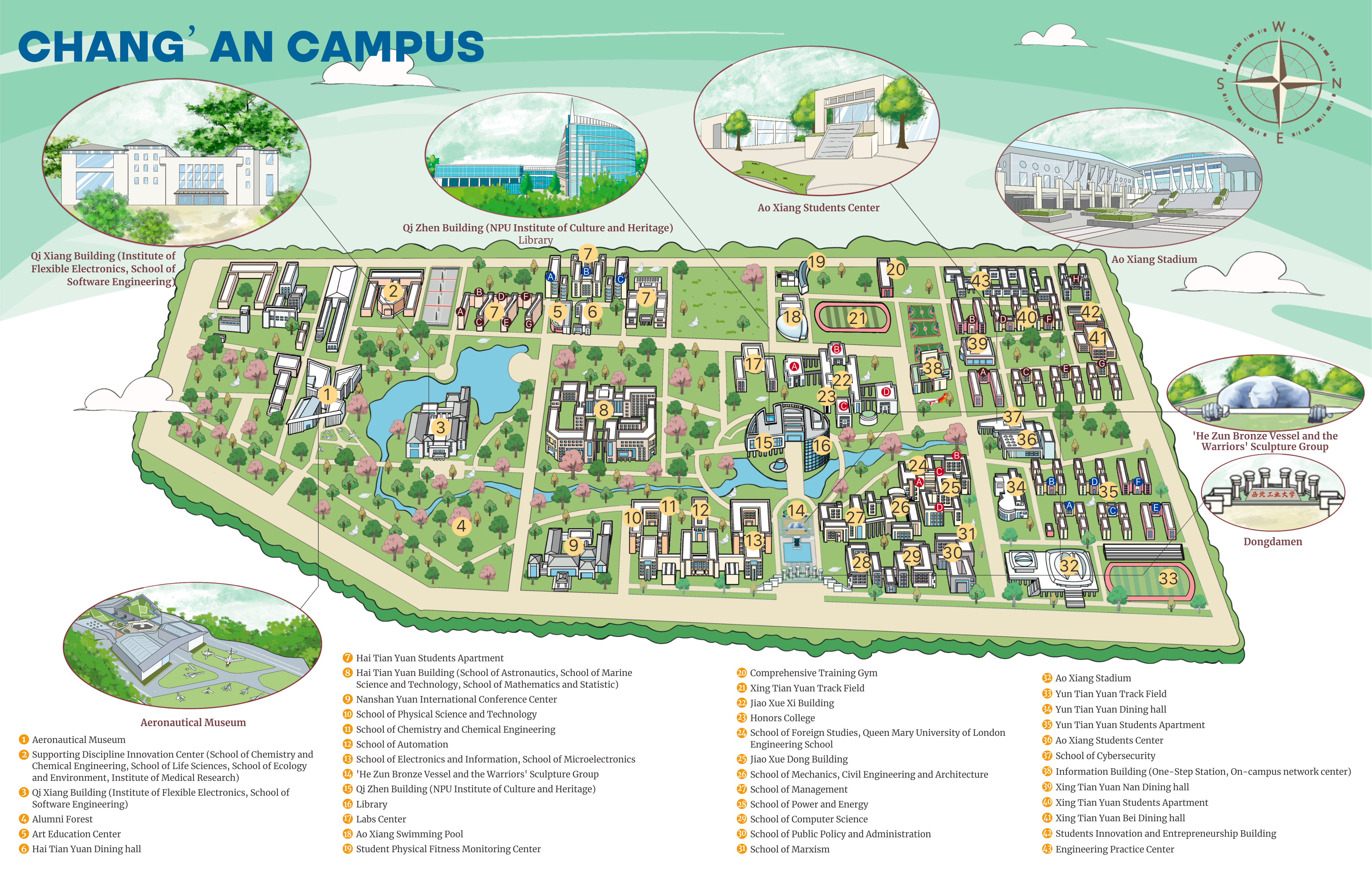 Chang'an Campus Map