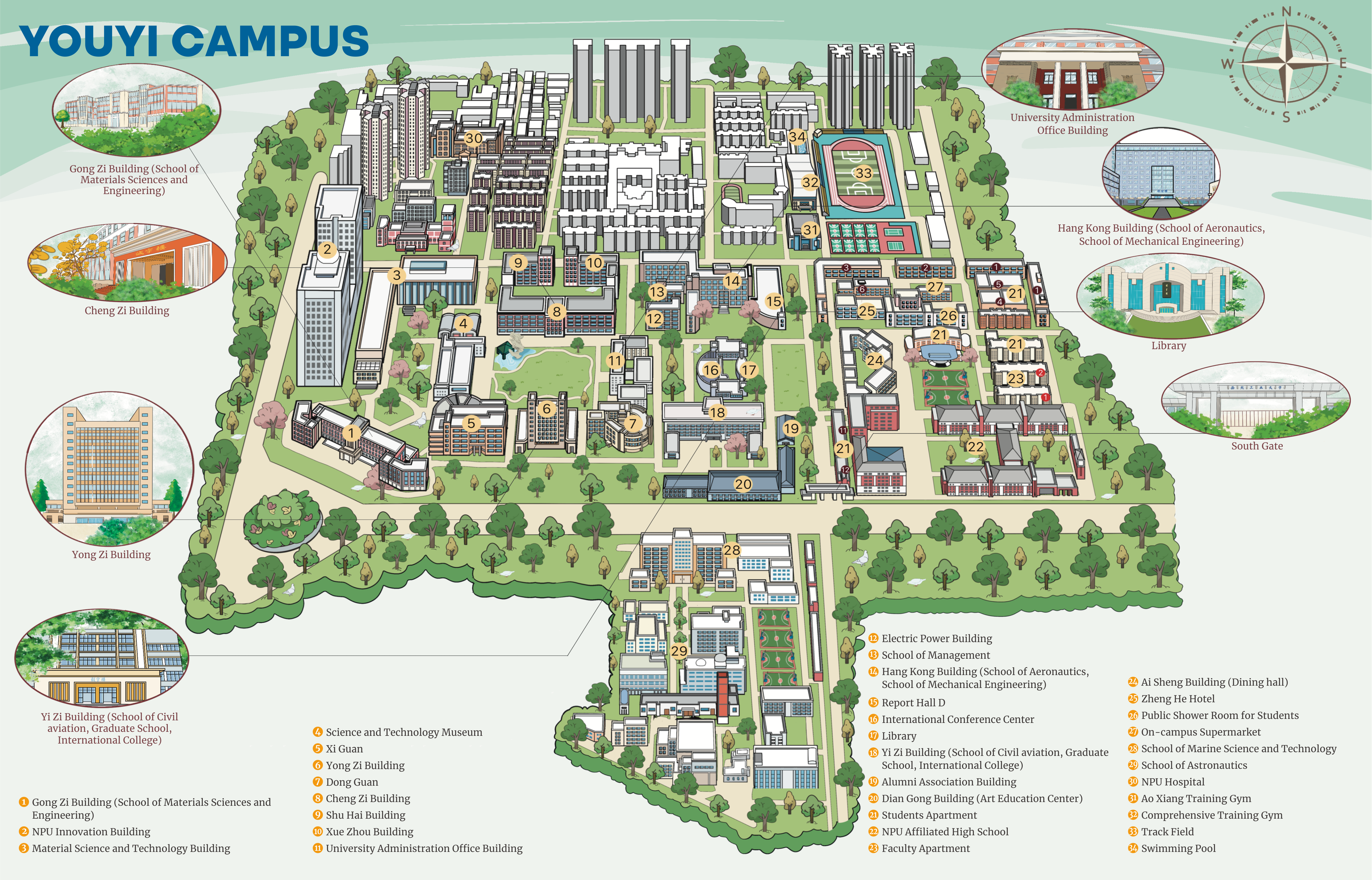 Youyi Campus Map